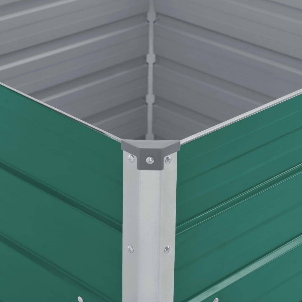 ComfortXL - Carré potager surélevé 100cm acier galvanisé sans fond Vert 77cm haut – ComfortXL Outdoor Living - Image 4