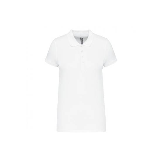 Polo de travail piqué femme Kariban 100% coton Blanc M - Image 1