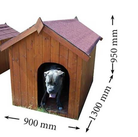 Niche pour gros chien en bois, 1.17 m² - Imagen 3