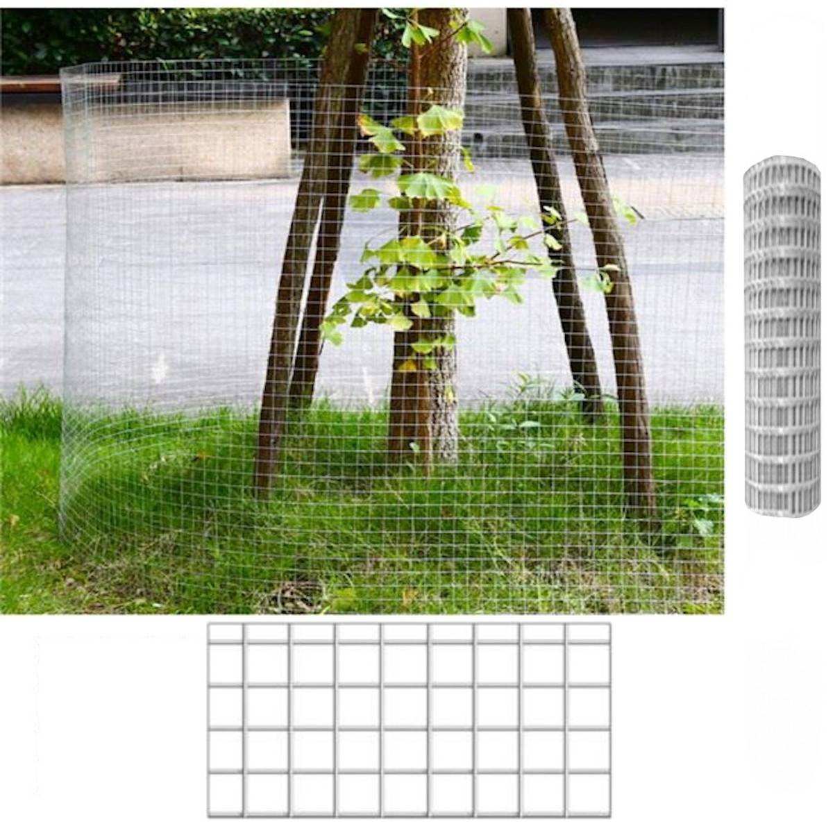 Comercial Candela - Grillage Souple| 0,5X5 M| Composition 100% Acier Galvanisé| Rouleau Grillage| Fil Électrosoudé| 13X13MM - Imagen 2