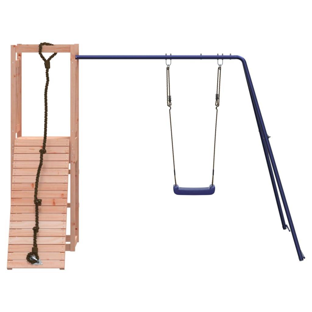 Helloshop26 - Aire de jeux d'extérieur balançoires toboggan portiques robuste jeux jardin 237 x 184 x 169 cm bois massif de douglas - Imagen 3