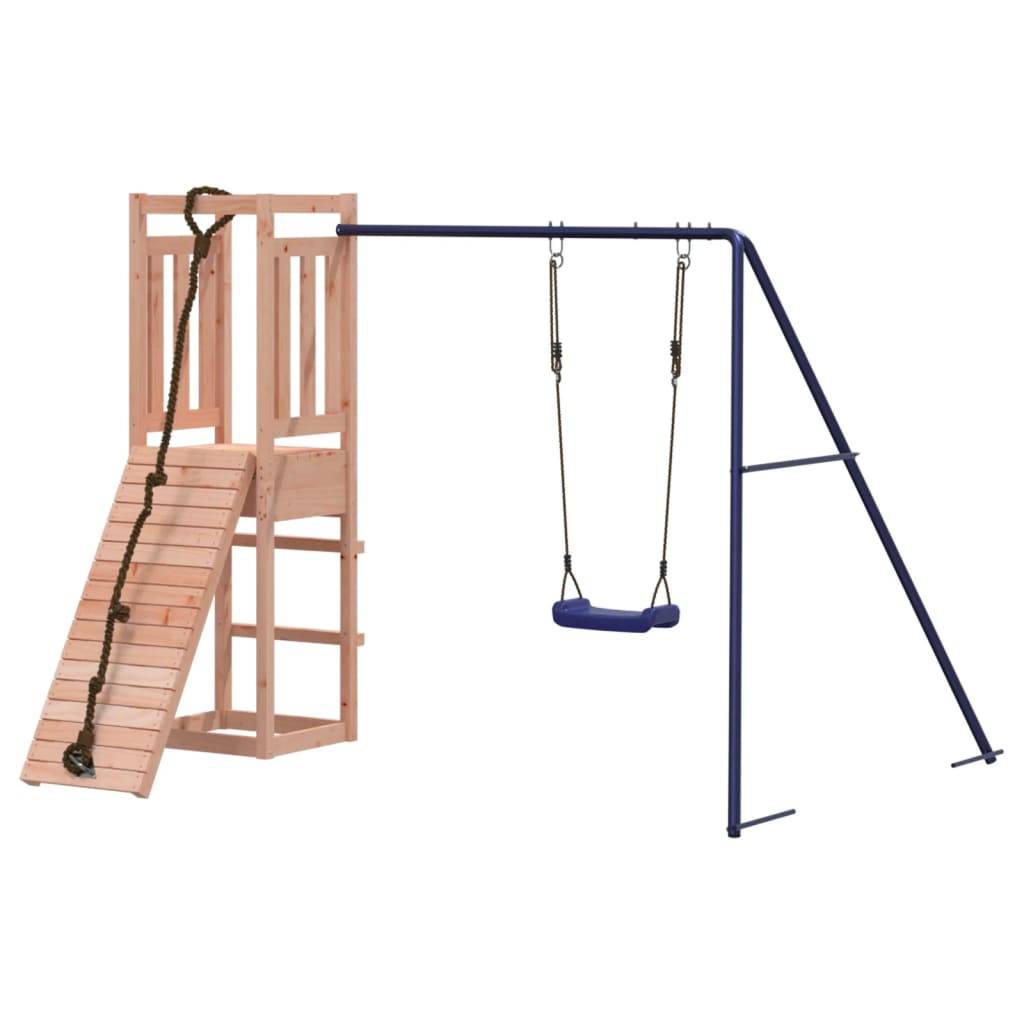 Helloshop26 - Aire de jeux d'extérieur balançoires toboggan portiques robuste jeux jardin 237 x 184 x 169 cm bois massif de douglas - Imagen 2
