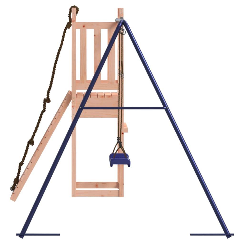 Helloshop26 - Aire de jeux d'extérieur balançoires toboggan portiques robuste jeux jardin 237 x 184 x 169 cm bois massif de douglas - Imagen 4