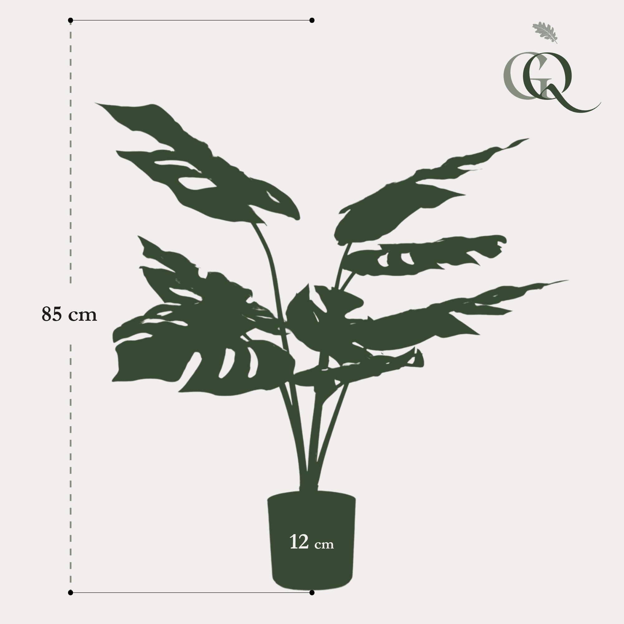 La Green Touch - Monstera Deliciosa plante artificielle- h85cm, Ø12cm- La Green Touch - Imagen 3