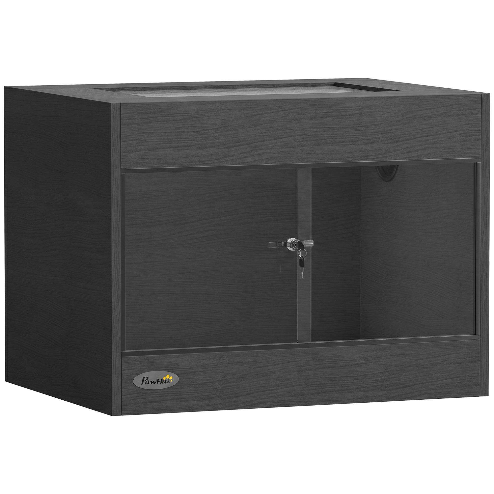 Terrarium en bois OSB, porte en verre trempé, vivarium 60×45×45cm - Image 2