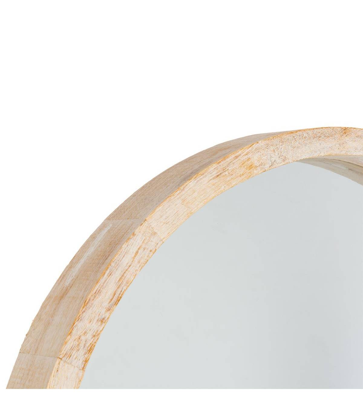 Miroir mural en Bois de Paulownia D 50 cm - Imagen 3