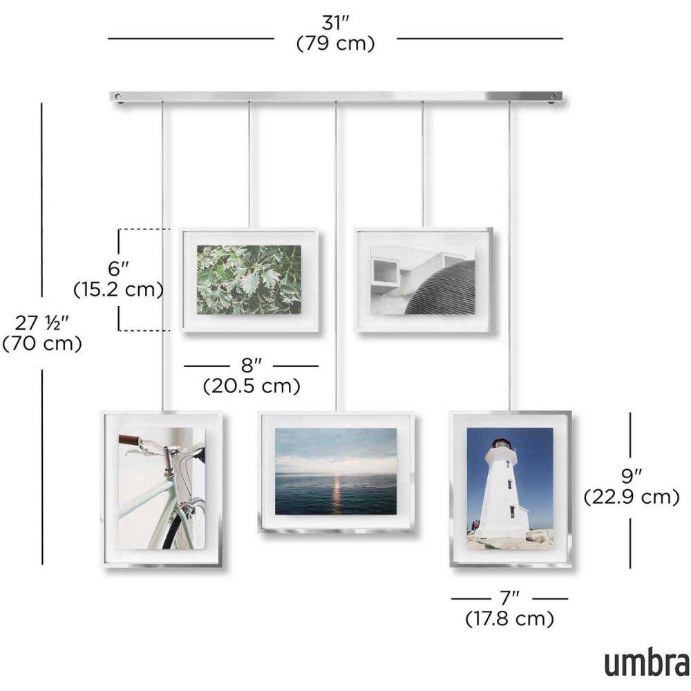 Umbra - Porte photos escalier 5 cadres Exhibit - Imagen 3