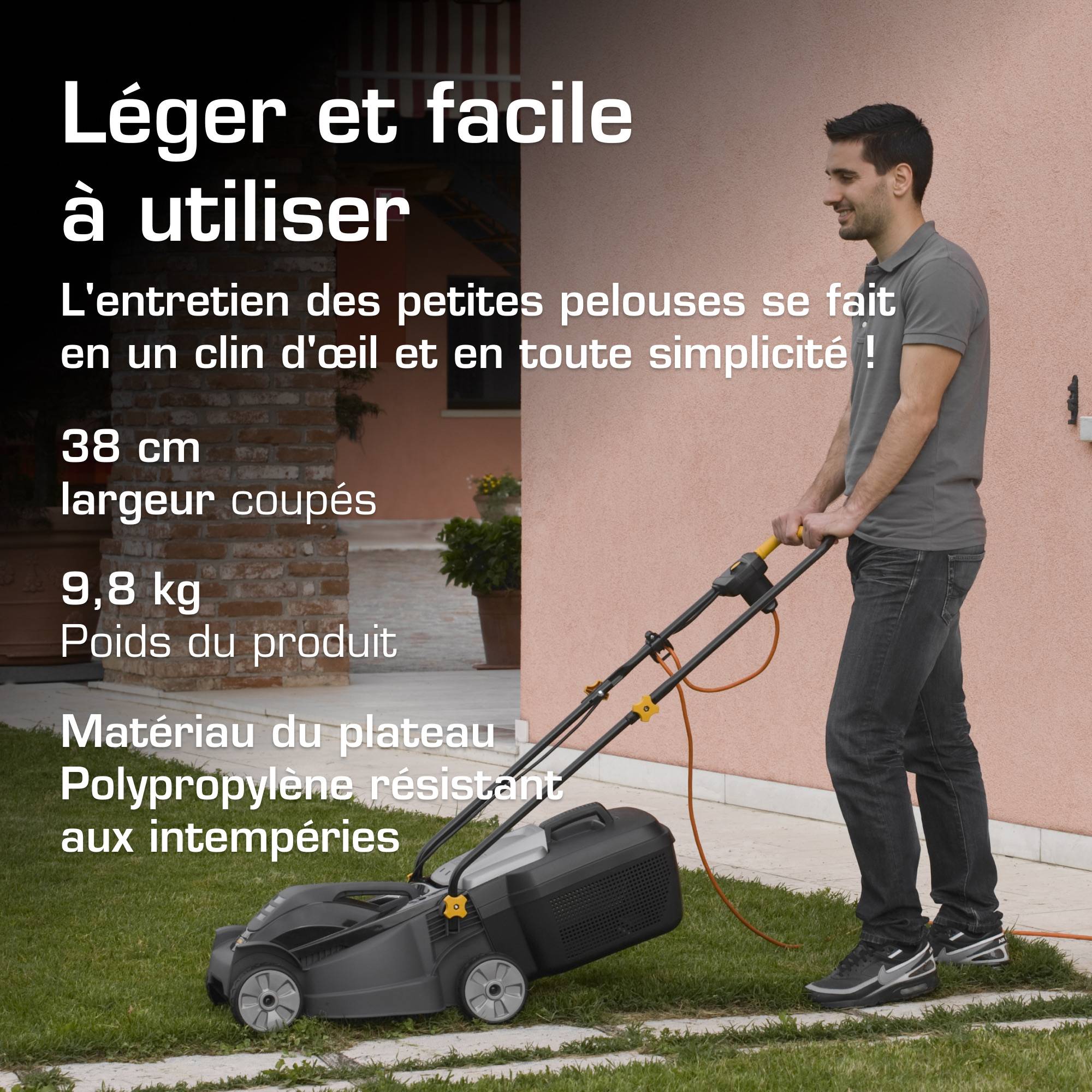 Alpina - Tondeuse BL 380 E, 38 cm, moteur 1400W, bac 40L - ALPINA - Image 2