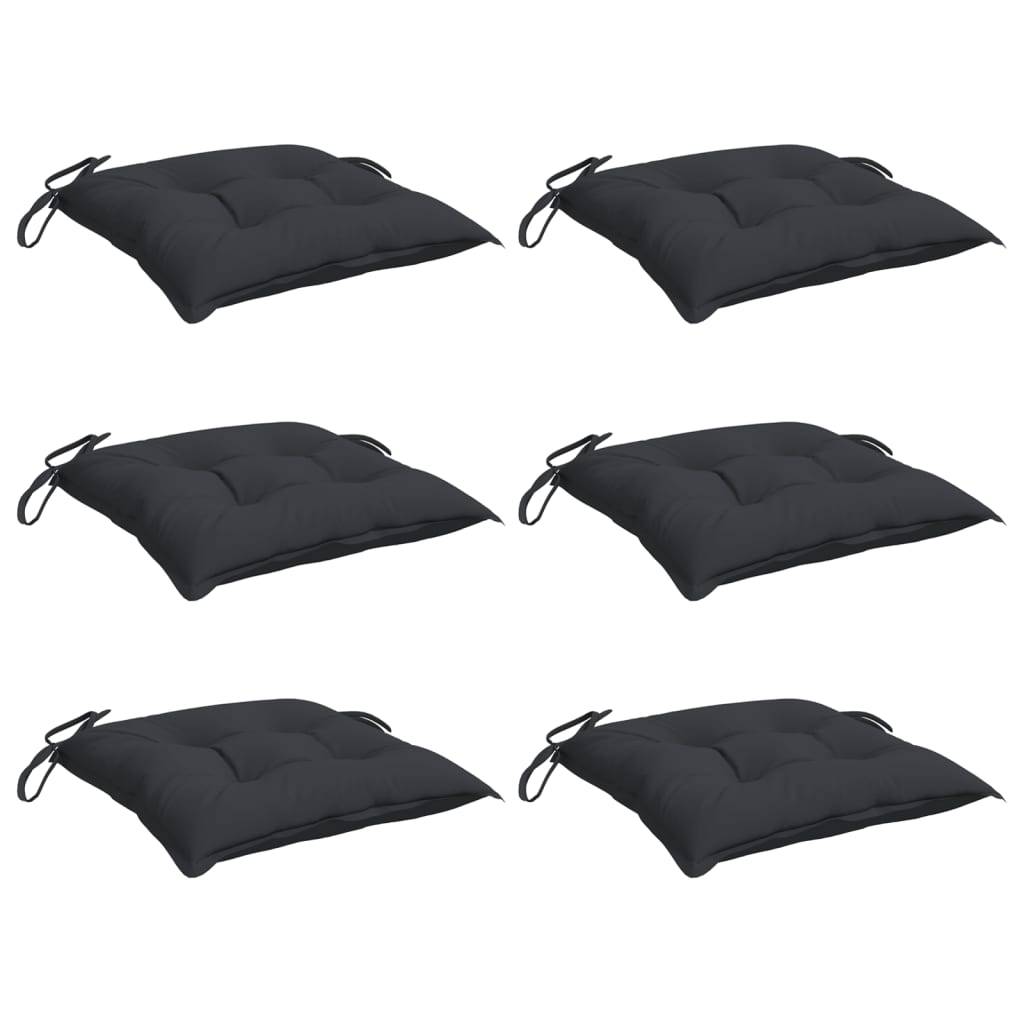 ComfortXL - Lot de 6 Coussins d'Assise Palette Tissu Oxford Épais 7cm pour Salon de Jardin Noir 50x50x7 cm – ComfortXL Outdoor Living - Image 3