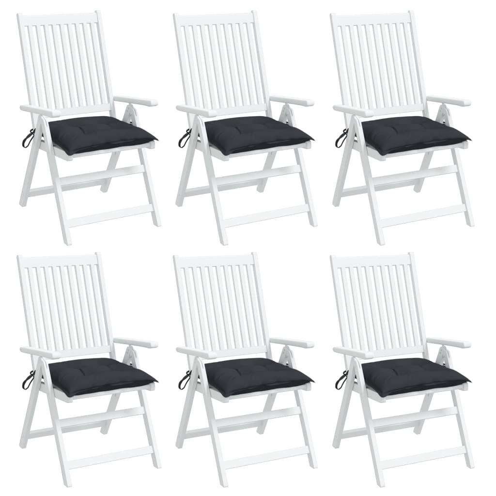 ComfortXL - Lot de 6 Coussins d'Assise Palette Tissu Oxford Épais 7cm pour Salon de Jardin Noir 50x50x7 cm – ComfortXL Outdoor Living - Image 4