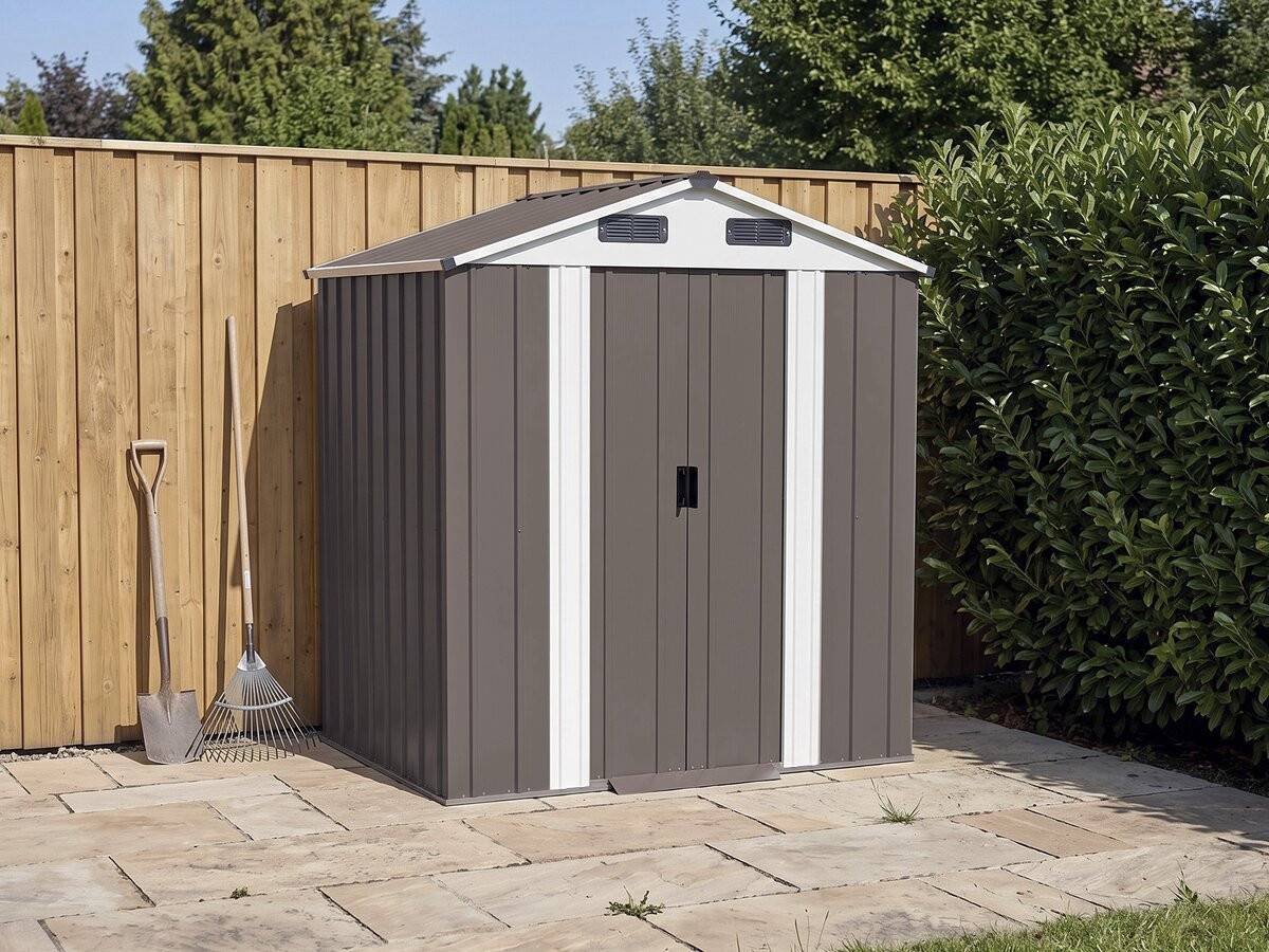Habitat Et Jardin - Abri De Jardin Métal "dallas Ii" - 2,17 M² - Taupe -habitat Et Jardin - Image 2