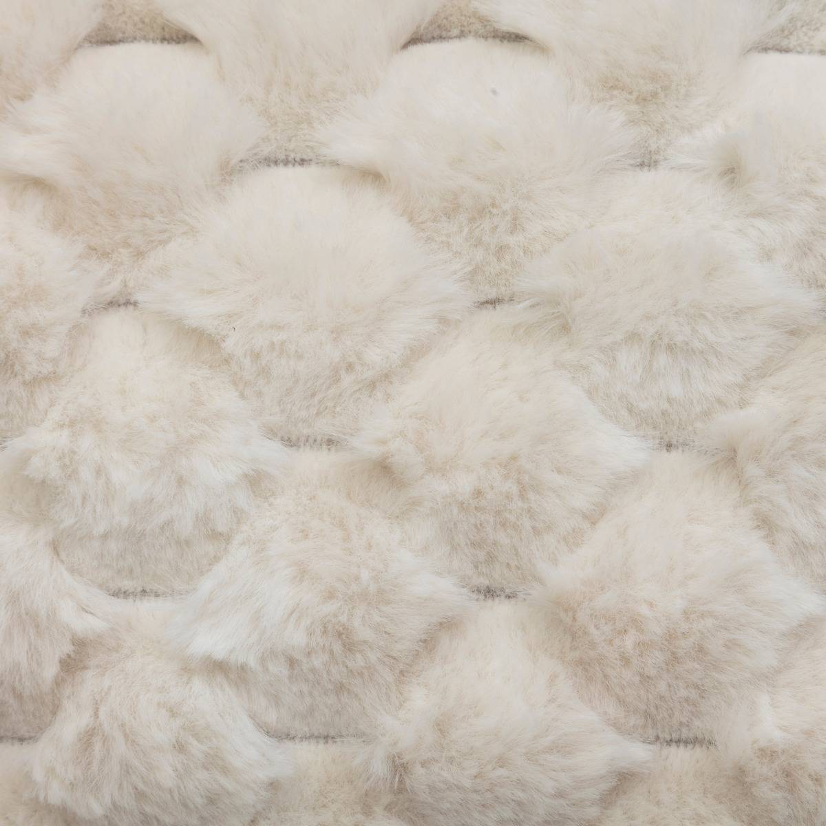 Atmosphera - Coussin fourrure Adriel beige 38x58cm - Atmosphera Créateur d'intérieur - Imagen 4