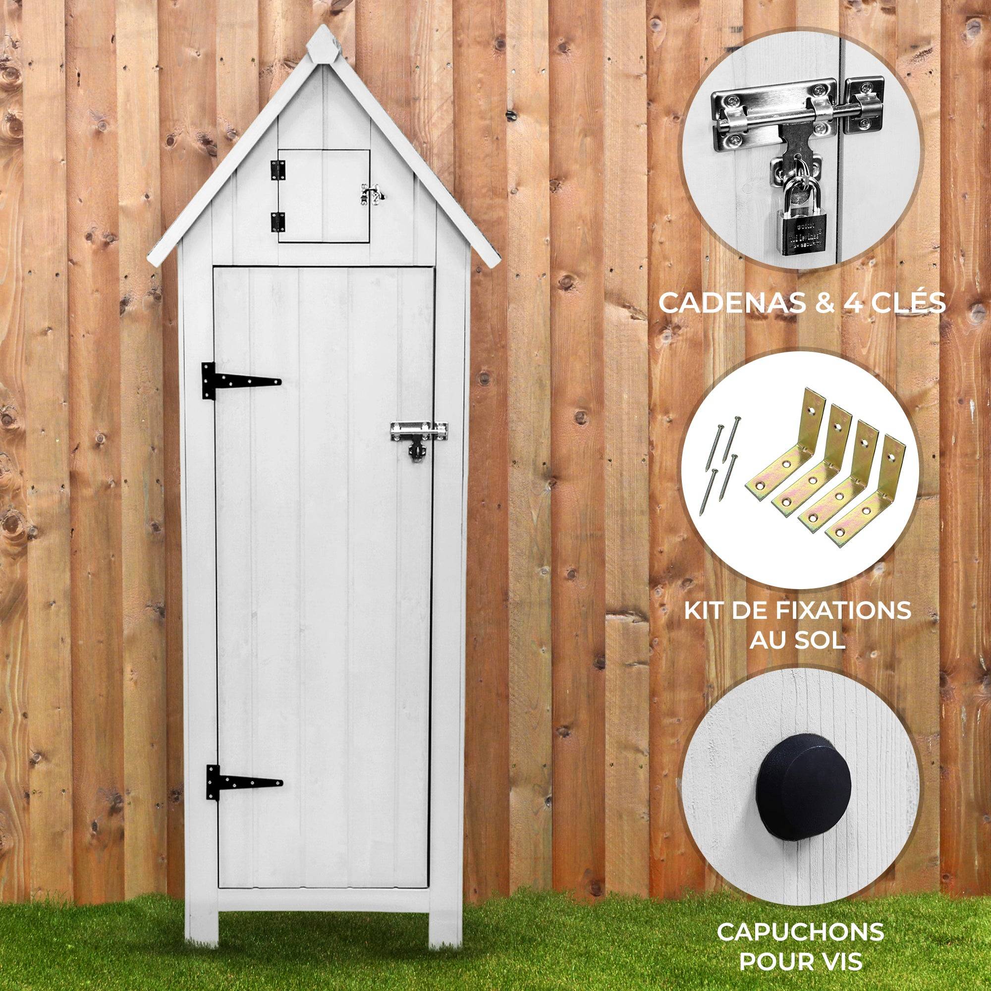 Monstershop - Abri de Jardin en Bois Blanc - Imagen 2