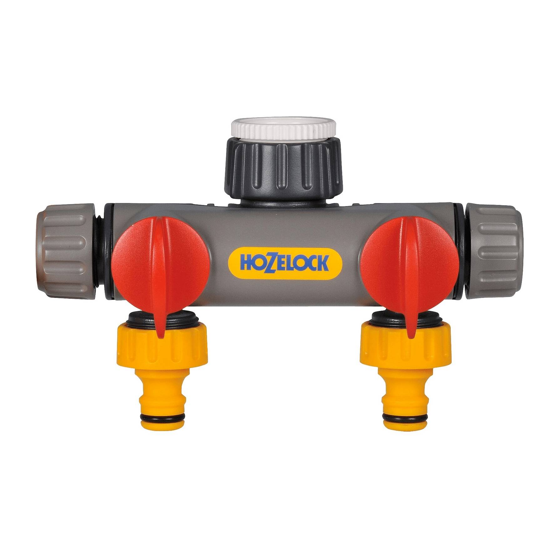 Hozelock - Raccord 2 voies pour robinet en plastique pas de vis 21 mm, 26,5 mm, 33,3 mm HOZELOCK - Image 1