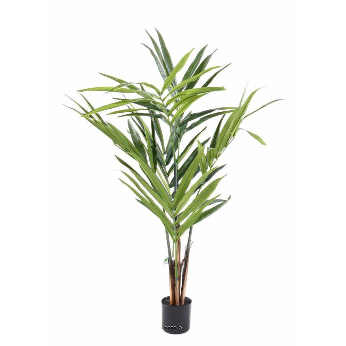 Artificielles - Palmier Kentia artificiel en pot tronc semi-naturel H 120 cm 6 palmes - dimhaut: H 120 cm - couleur: Vert