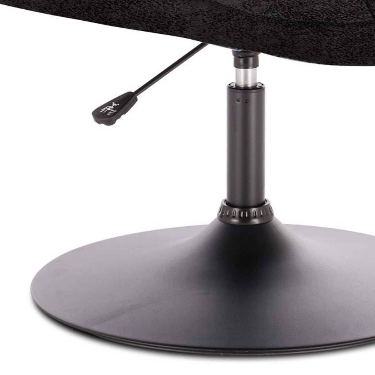 ALTOBUY - Fauteuil Pivotant Simili Cuir Noir - BULLA - Image 3