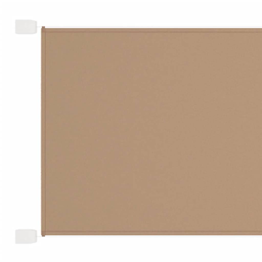 Helloshop26 - Auvent vertical 60x800 cm tissu oxford taupe - Imagen 1