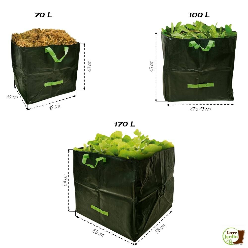 Sans Marque - Sac de jardin carré - Lot de 3 - Image 2