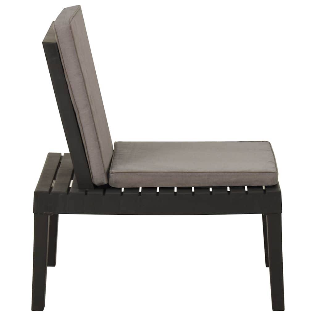 Prolenta Premium - Chaises de jardin plastique gris  65 x 65 x 70 cm  - Prolenta premium p385.4 - Image 6