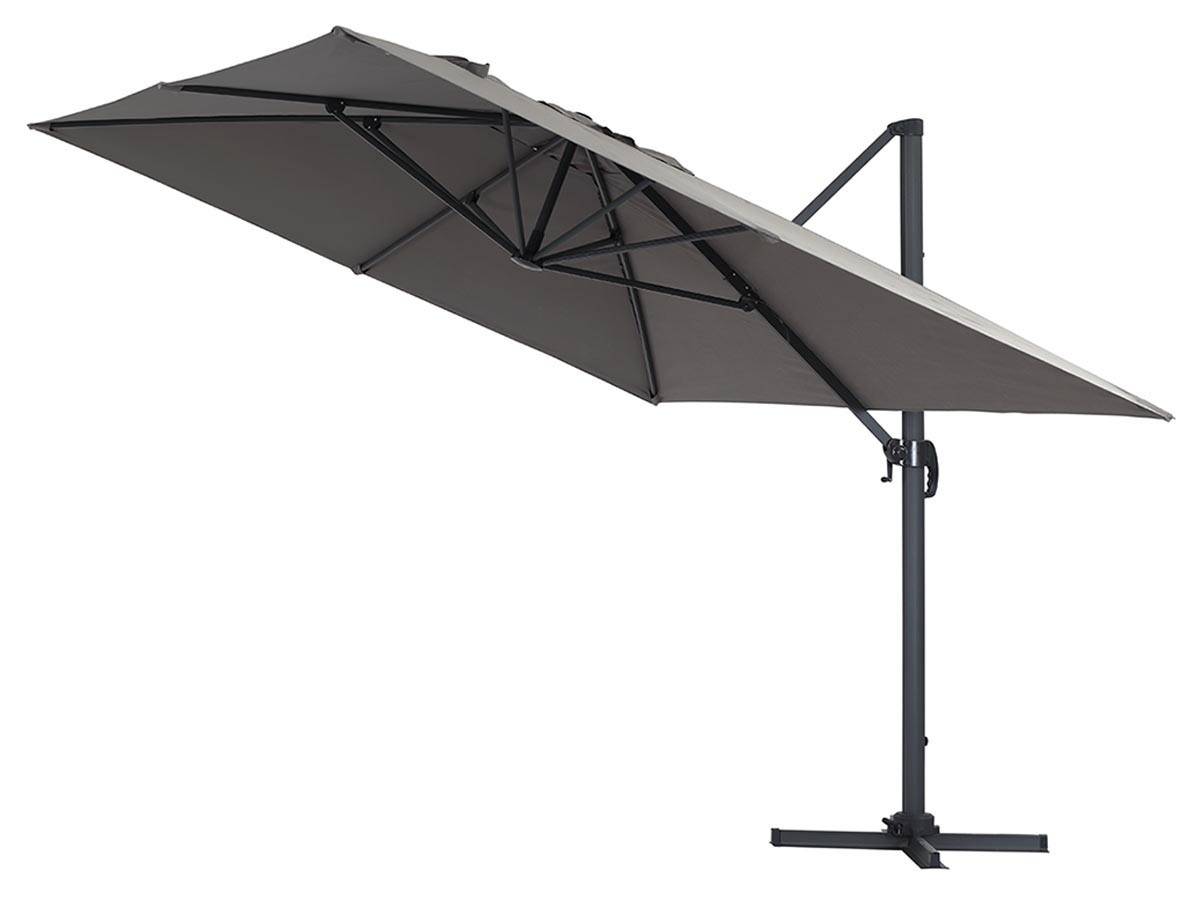 Habitat Et Jardin - Parasol De Jardin Déporté En Aluminium "sun 4" - 3 X 4 M - Gris -habitat Et Jardin - Imagen 2