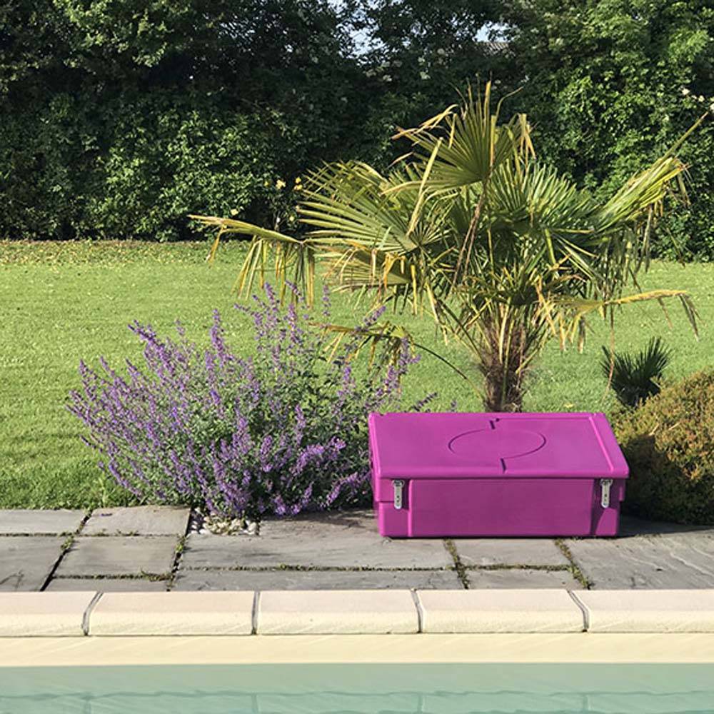 Coffre de jardin 100l avec grenouillères et cadenas- plast'up rotomoulage - Imagen 5