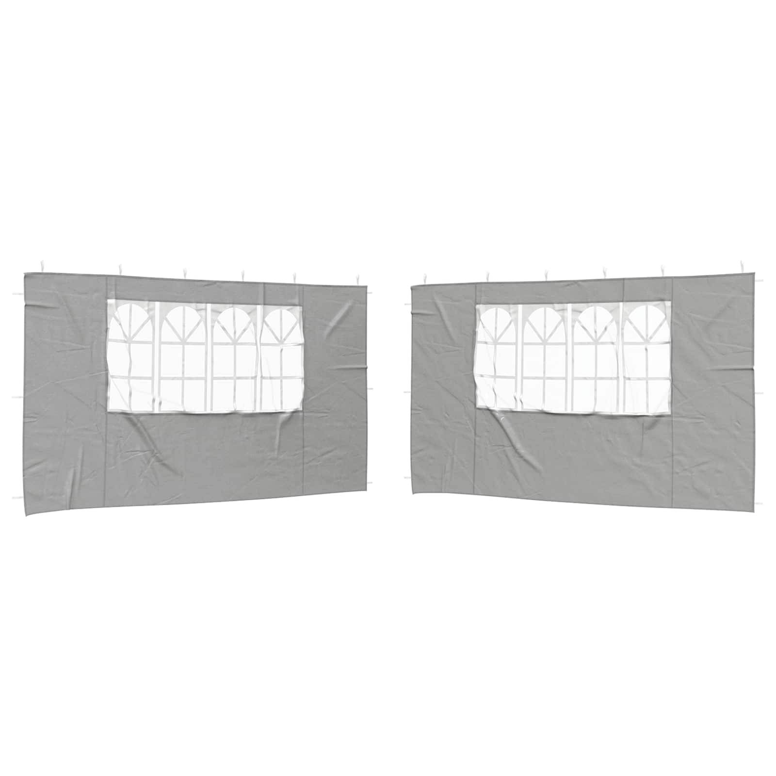 Parois de tente de fête PE gris clair 400 x 195 cm - PANGIVO - Image 2