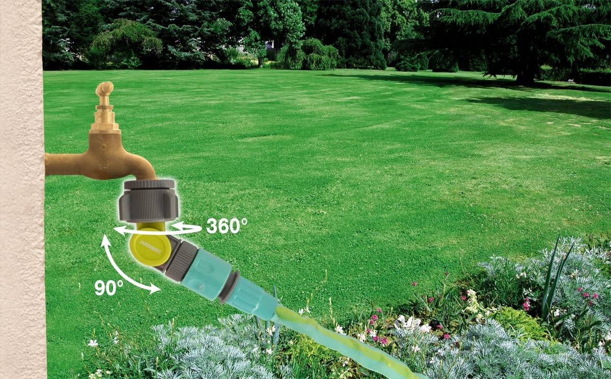 Jardibric - Jardibric - Nez de Robinet Coudé Articulé 90° 26x34 20x27 - Raccord Arrosage Robinet Orientable - Imagen 4