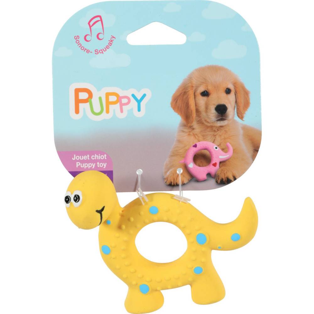 Animallparadise - jeux en latex PUPPY DINO.  10 cm. pour chiots. - Imagen 2