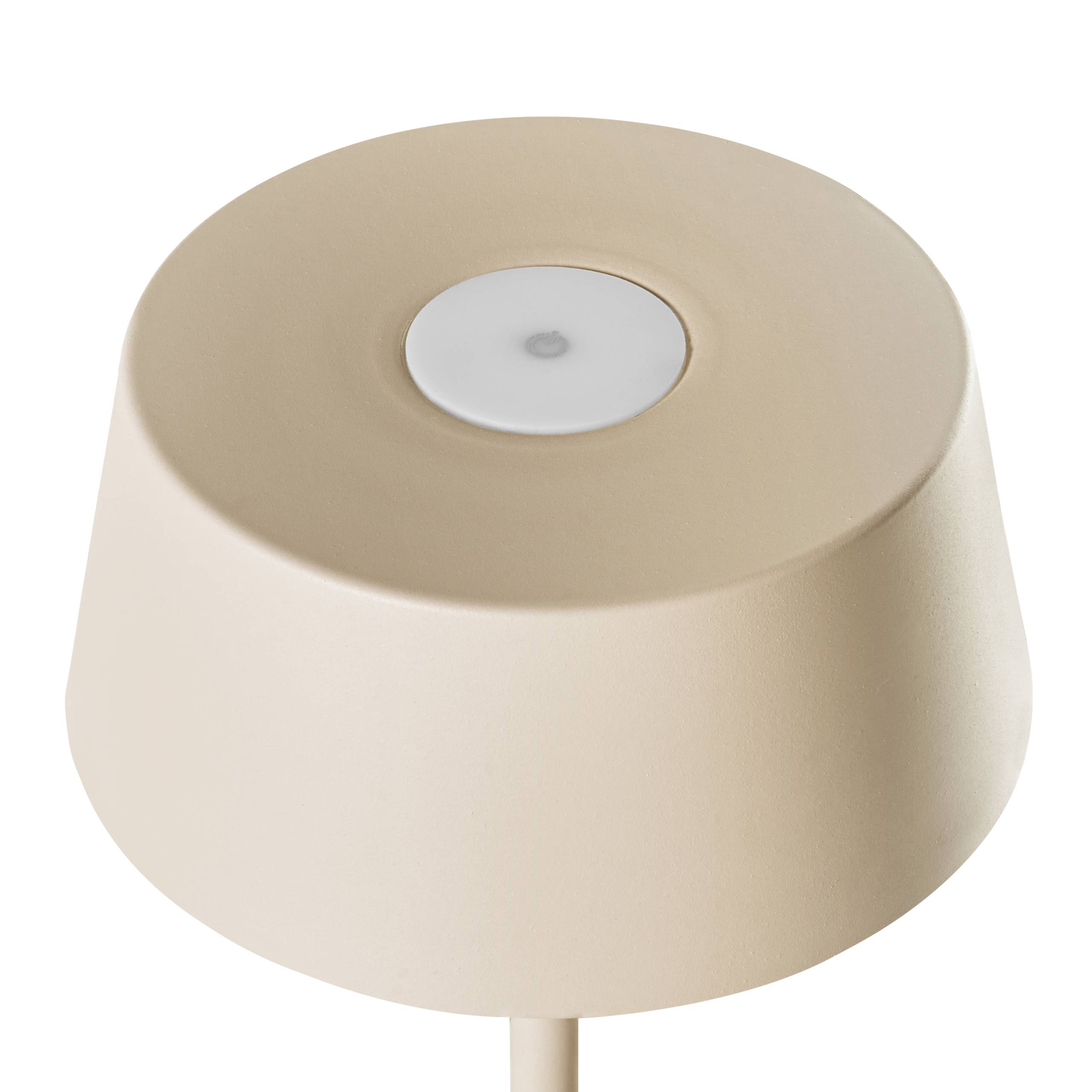 Beliani - Lampe de table d'extérieur Métal Beige GUDER - 15x15x36- Beliani - Image 4