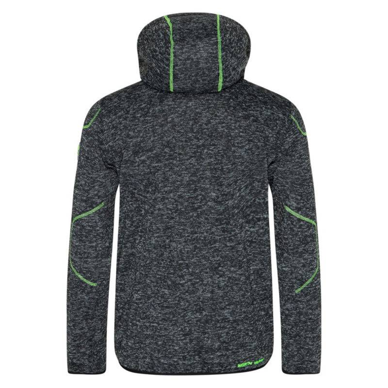 Nineworths - LYNX - GILET DE TRAVAIL - 1398 | Noir chiné / Vert fluo - Imagen 3