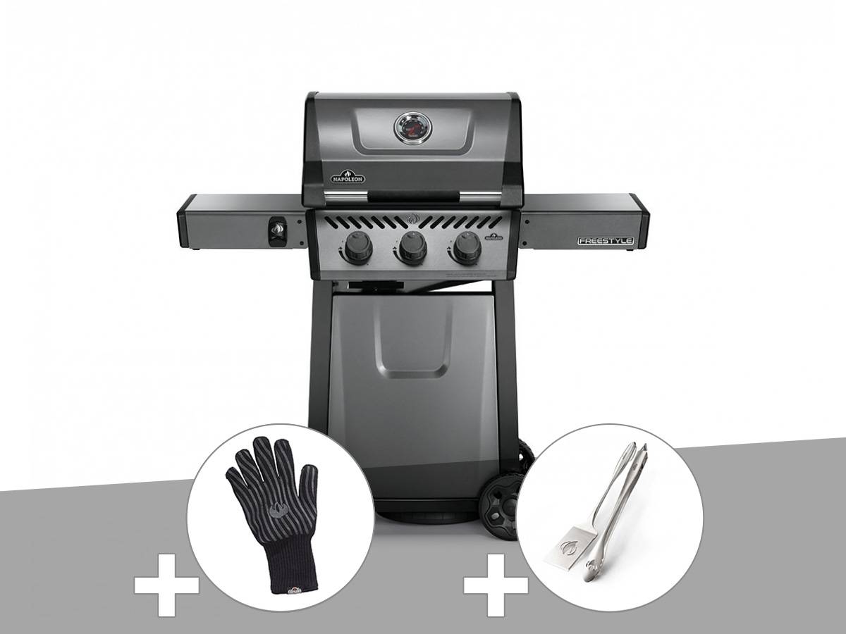 Napoleon - Barbecue à gaz Freestyle F365 + Gant + Ensemble 2 ustensiles - Napoleon - Imagen 1