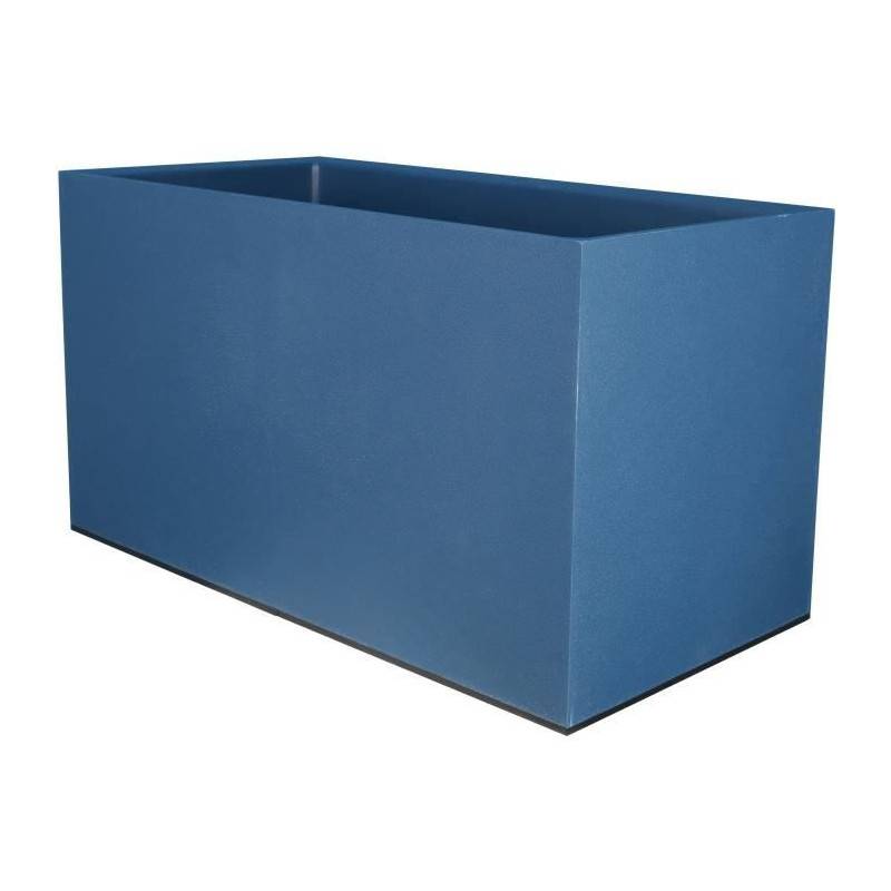 Riss - Bac A Fleurs Rectangulaire Riviera Granit - Plastique - 80x40 Cm - Bleu - Imagen 1