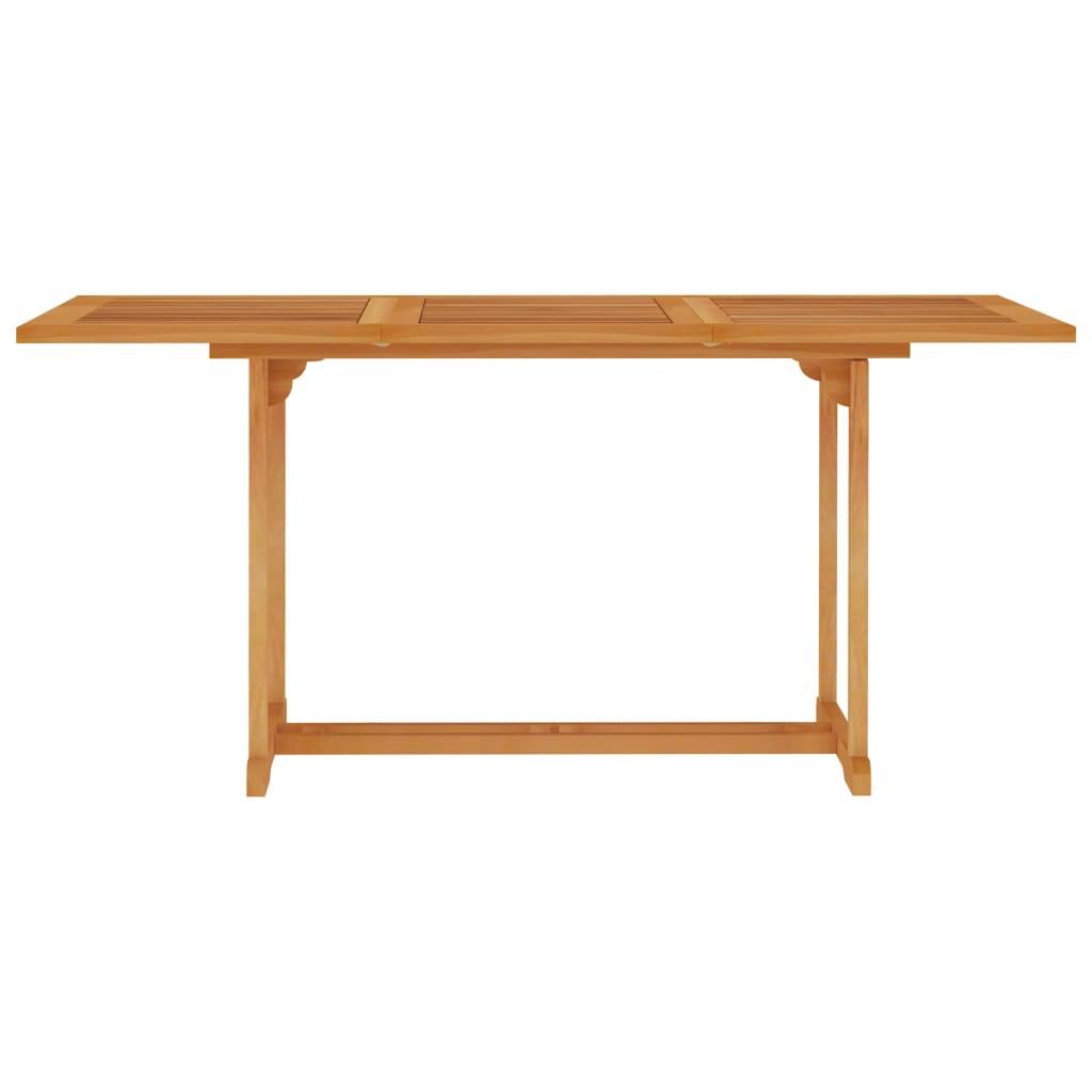 Helloshop26 - Salon de jardin meuble d'extérieur ensemble de mobilier 5 pièces avec coussins bois de teck massif - Imagen 3