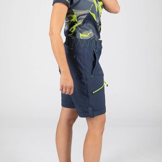 taille fr 38 - eu 36 - uk 10 - sharon - bermuda de travail - 1270 marine , jaune fluo - Image 4