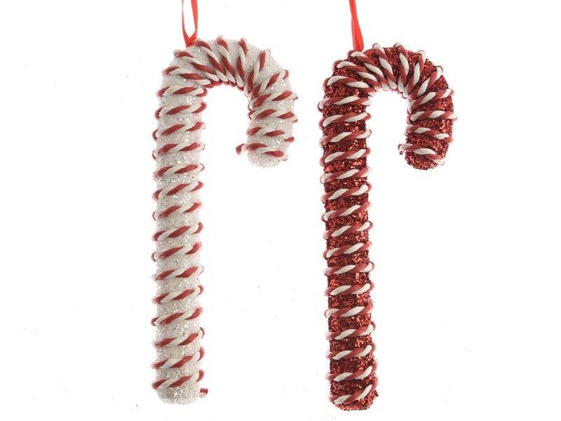 Kaemingk - Bastón de Caramelo para Colgar de Navidad en Espuma Roja / Blanca KAEMINGK
