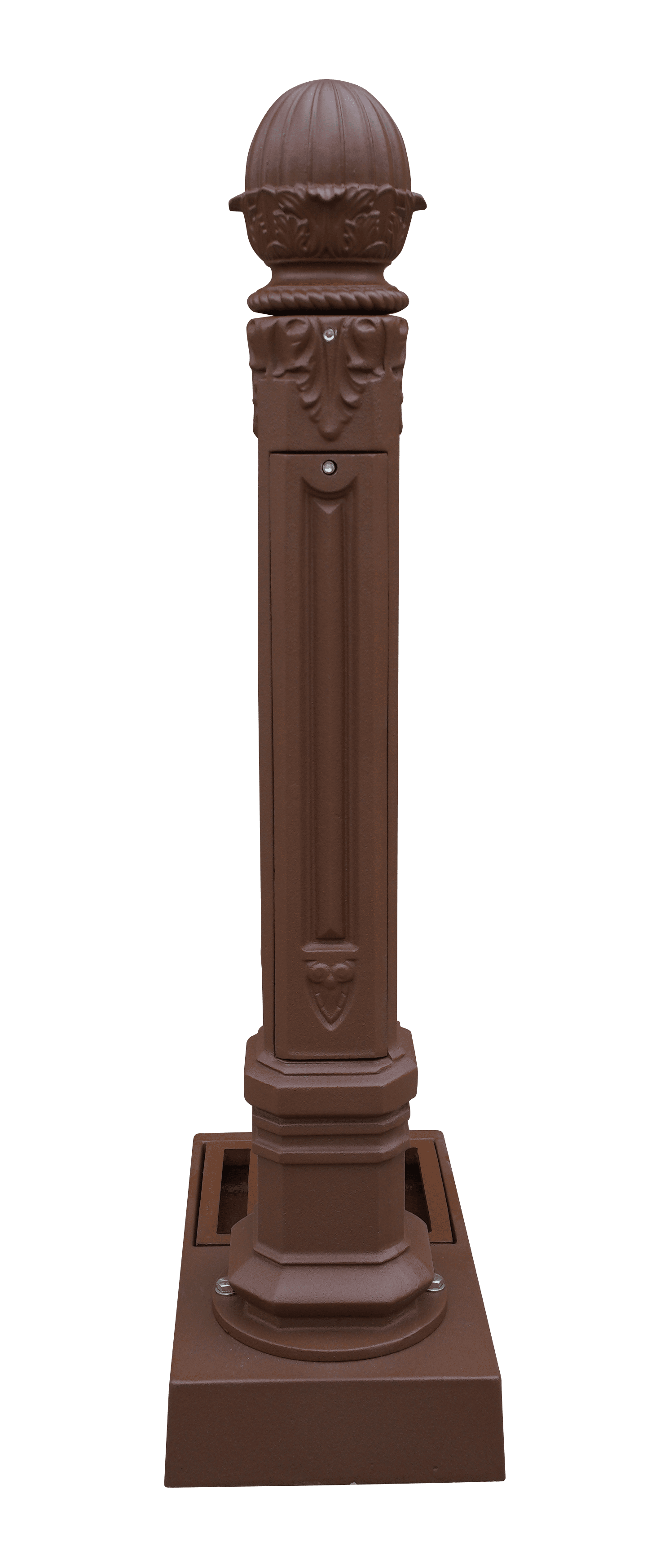 Fontaine borne griffon avec vasque style corten (RAL Mars 2525) avec ...