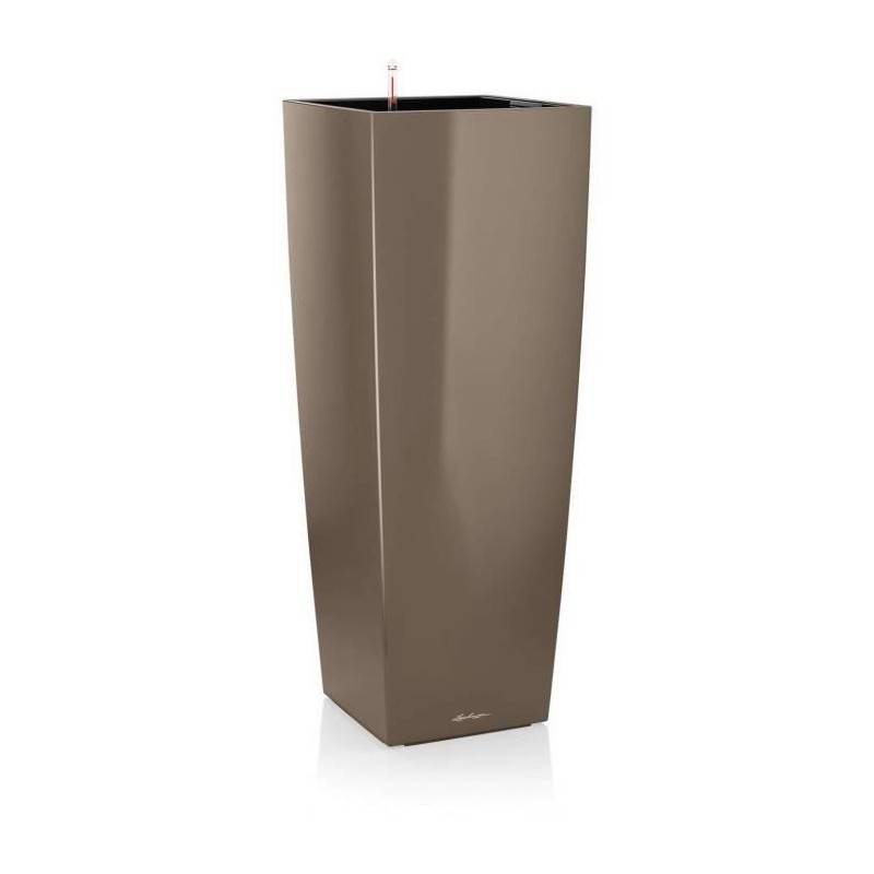 Lechuza - Lechuza Jardiniere Cubico Alto 40 All-in-one Taupe Brillant 18234 - Imagen 1