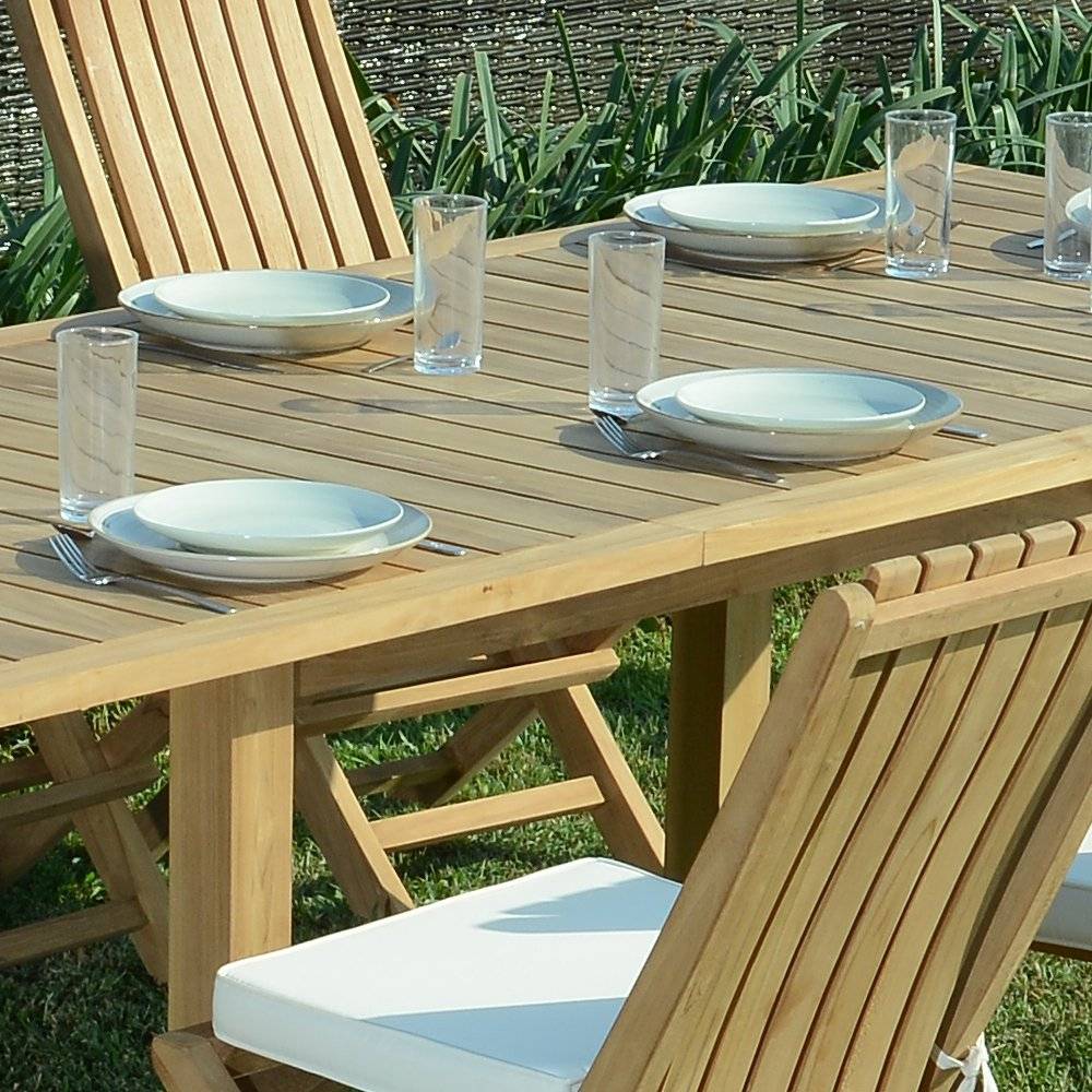 Salon de jardin teck massif Pondichery, 8 places - TECK'Attitude - Imagen 3