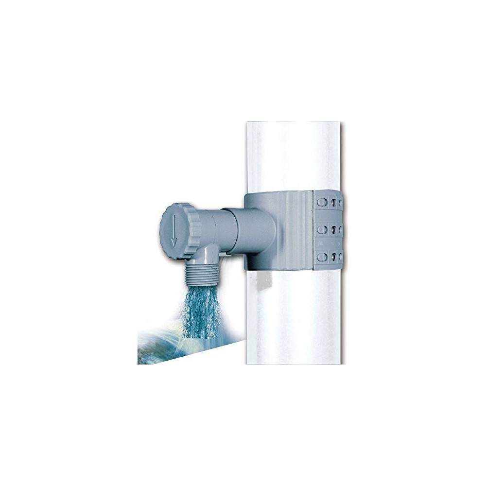 Récupérateur eau pluie gris pour gouttiere de 75 a 100 - Imagen 1