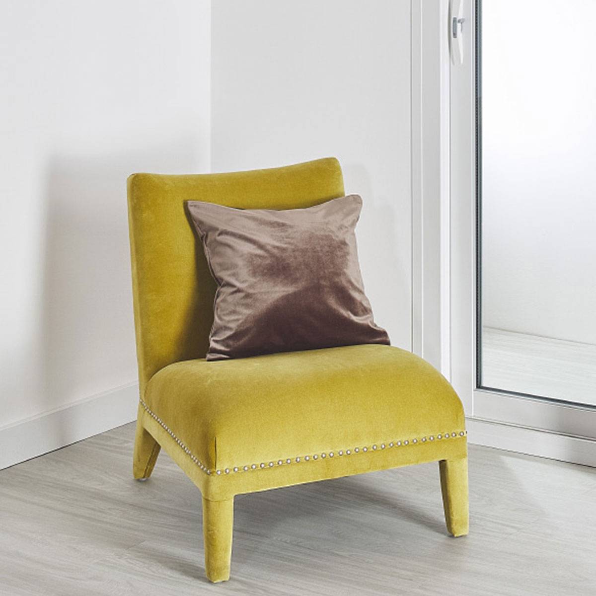 Home Maison - Coussin velours uni déhoussable - HOME MAISON - Imagen 1
