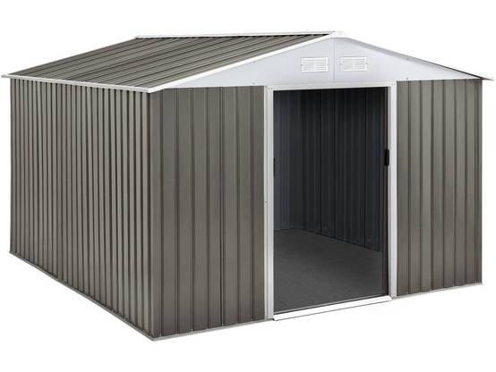 Abri Jardin Métal "dallas" - 8,84 M² - Taupe -habitat Et Jardin - Image 1