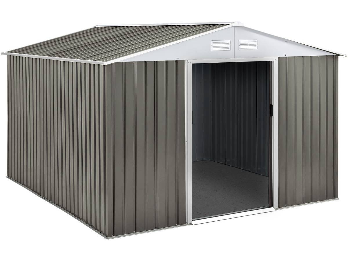Abri Jardin Métal "dallas" - 8,84 M² - Taupe -habitat Et Jardin - Image 1