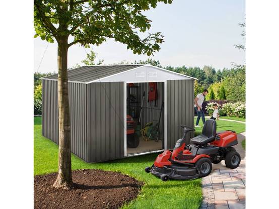 Abri Jardin Métal "dallas" - 8,84 M² - Taupe -habitat Et Jardin - Image 2
