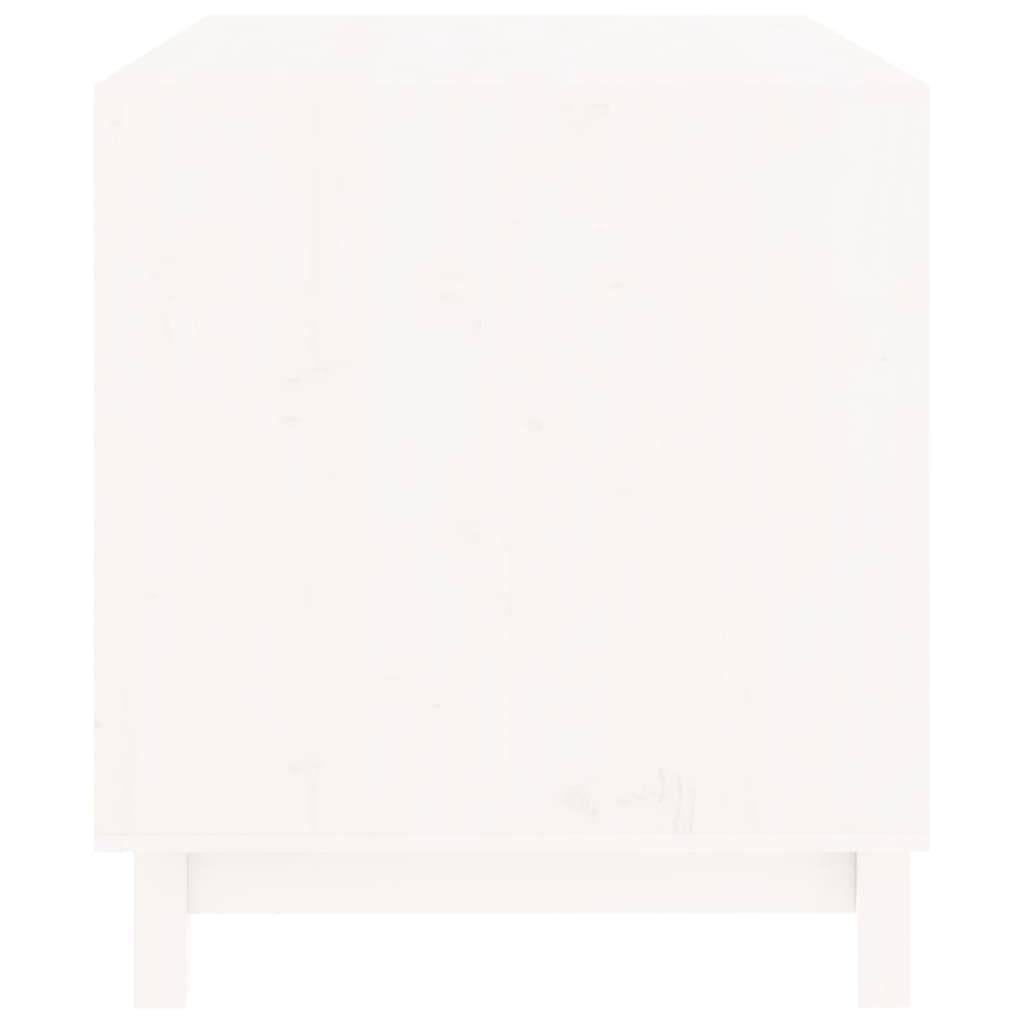 Vidaxl - Niche pour chien Blanc 90x60x67 cm Bois de pin massif vidaXL 822487 - Imagen 6