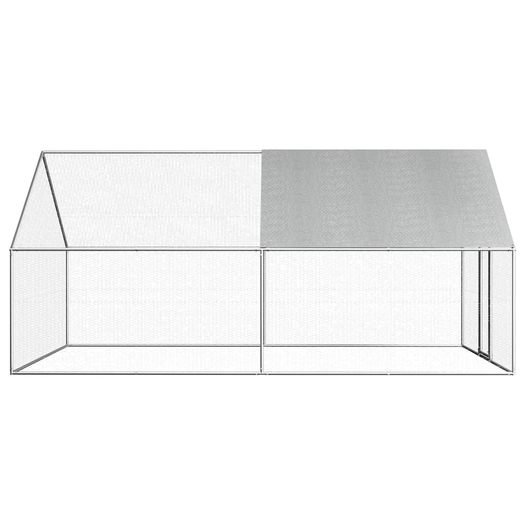 Grand enclos poulailler extérieur 4x2.75m acier galvanisé avec toit PE – ComfortXL Outdoor Living - Image 3