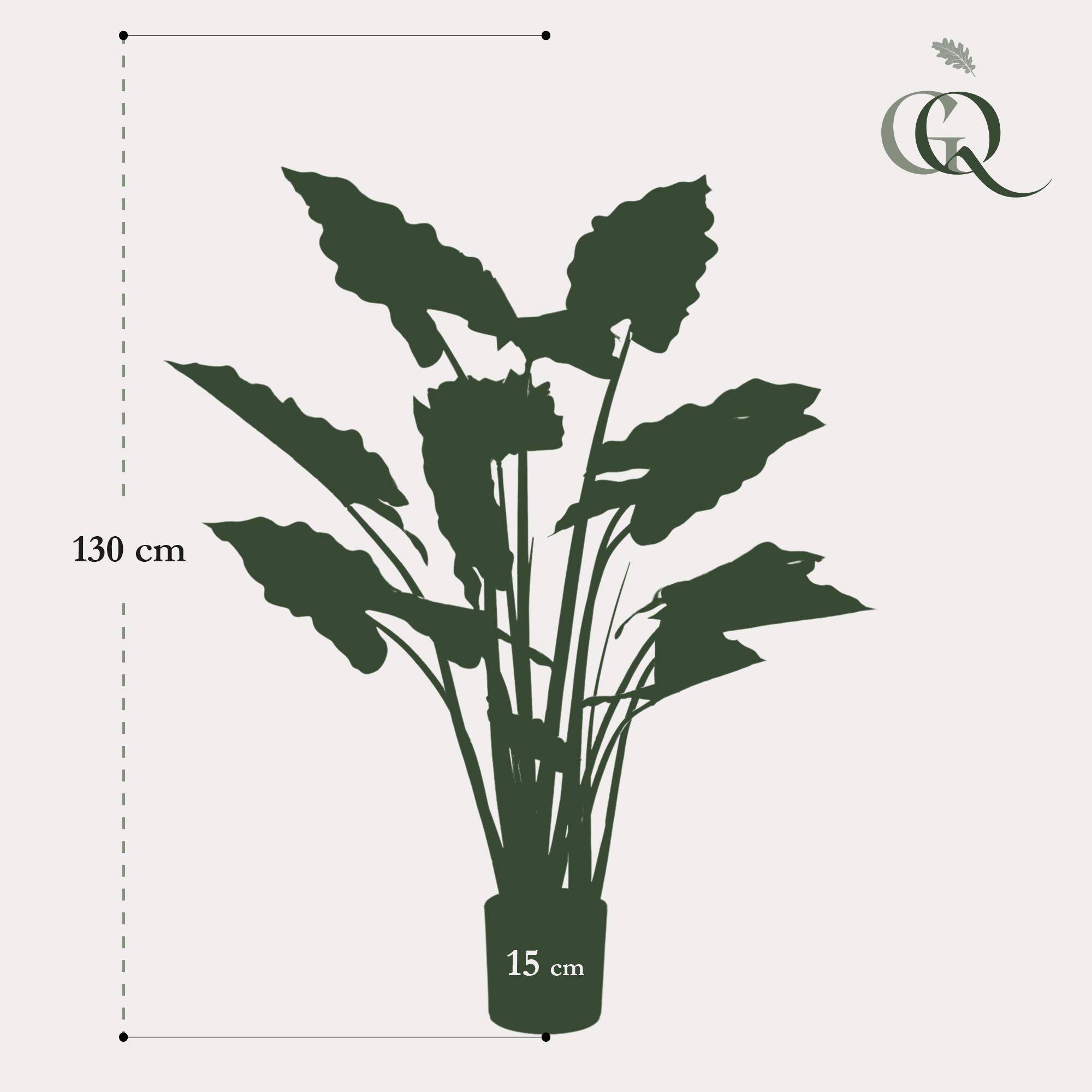 La Green Touch - Colocasia Pink China plante artificielle - h130cm, Ø15cm- La Green Touch - Imagen 5