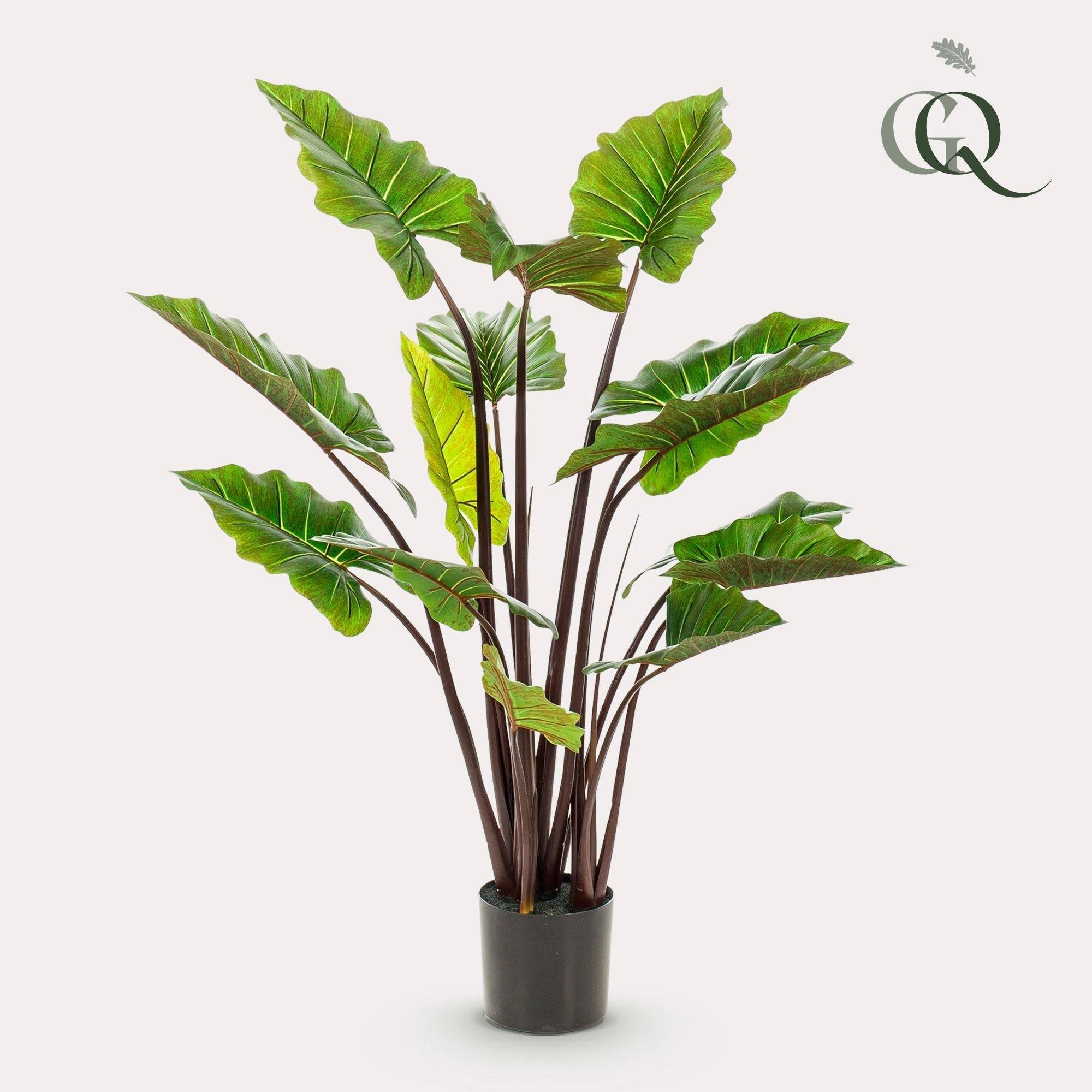 La Green Touch - Colocasia Pink China plante artificielle - h130cm, Ø15cm- La Green Touch - Imagen 2