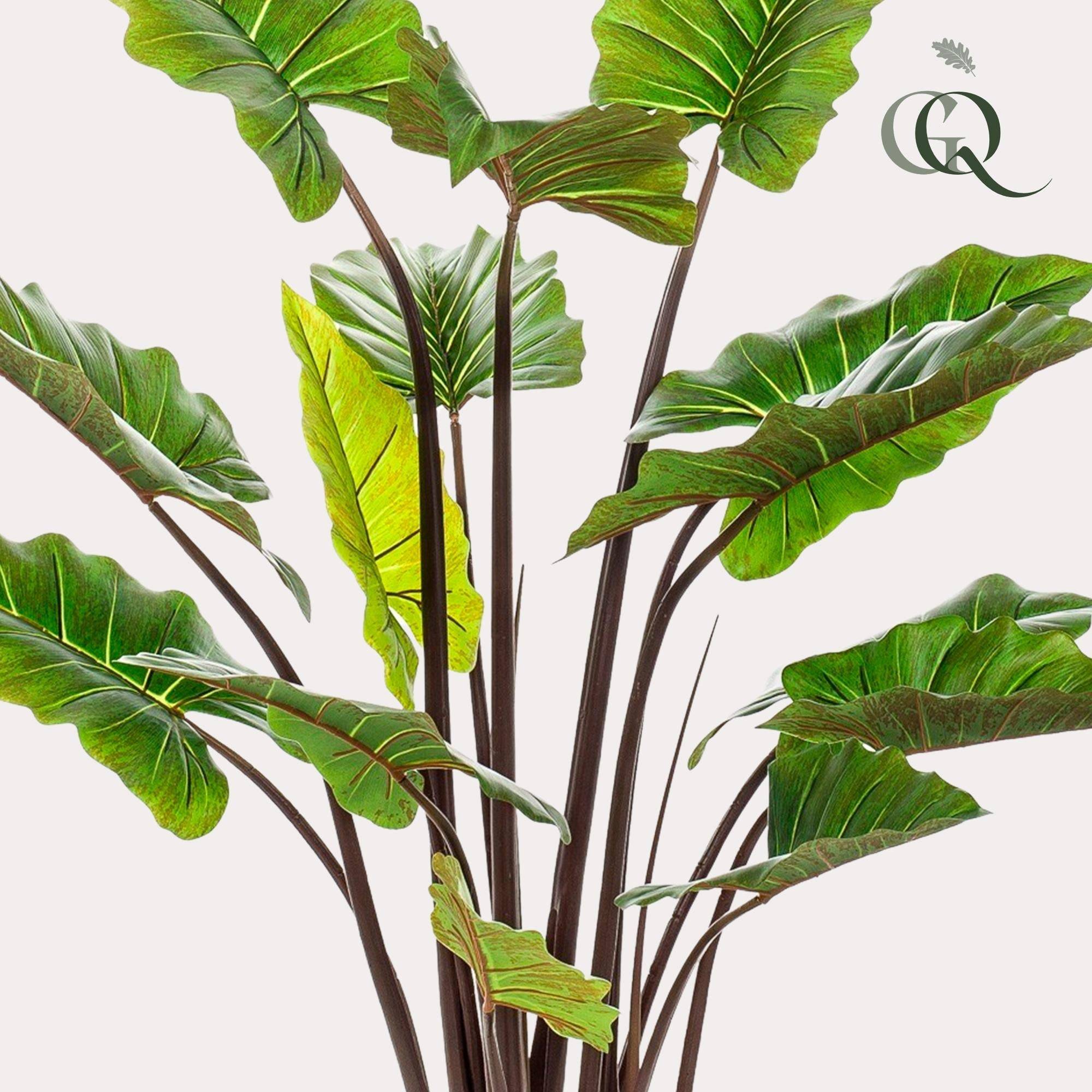 La Green Touch - Colocasia Pink China plante artificielle - h130cm, Ø15cm- La Green Touch - Imagen 3