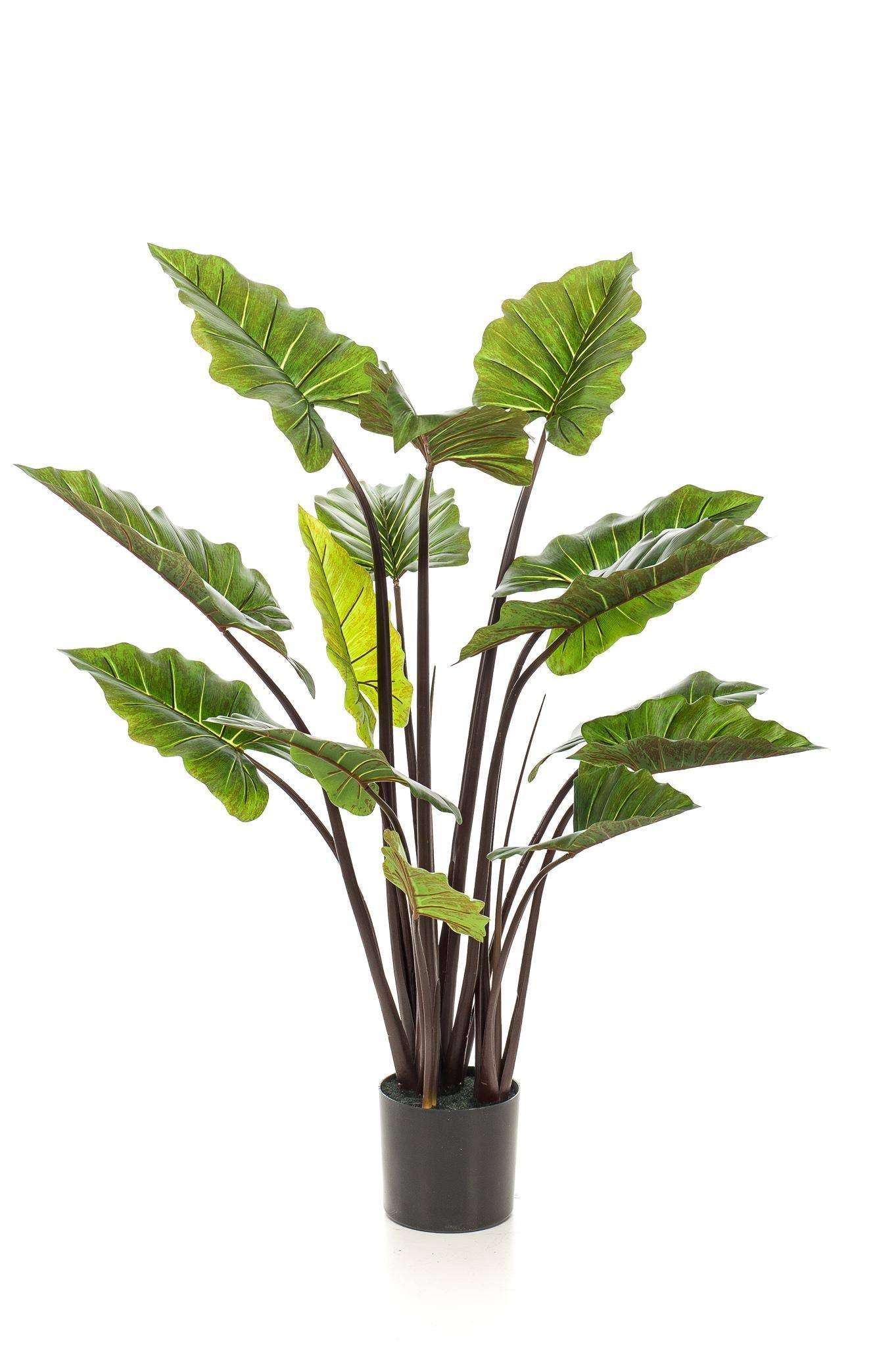 La Green Touch - Colocasia Pink China plante artificielle - h130cm, Ø15cm- La Green Touch - Imagen 1