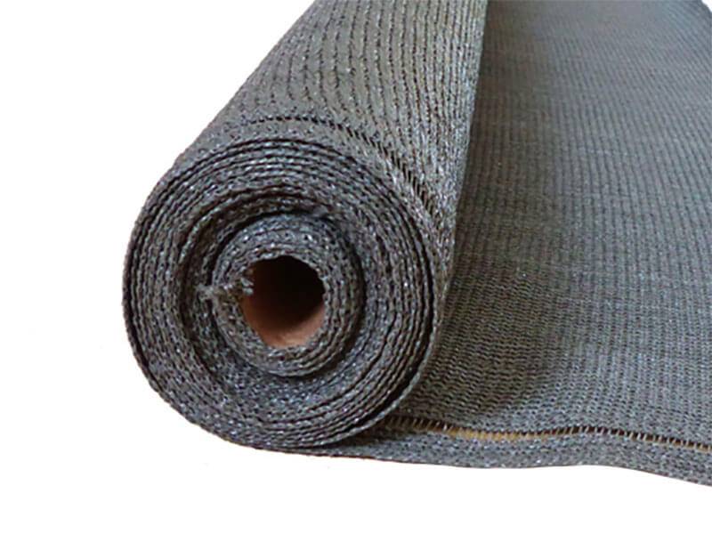 Maille Store - Brise-vue 100% - Gris anthracite - 270gr/m² - Boutonnières Gris foncé 1.8m x 50m - Imagen 1